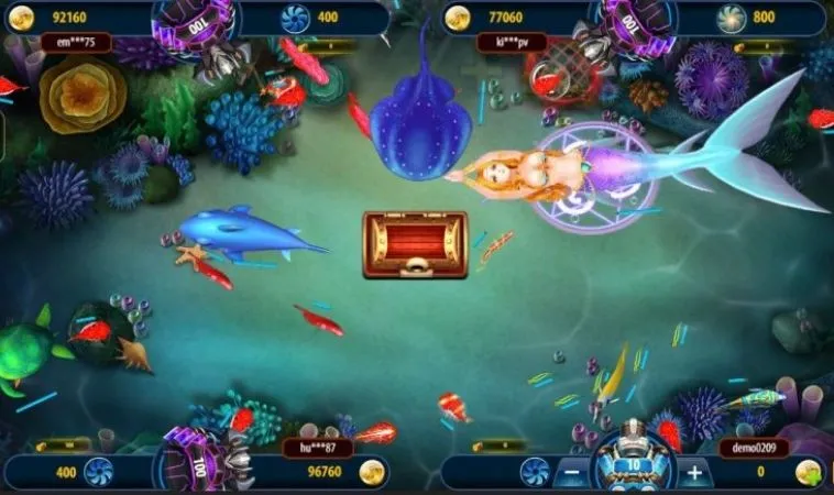 Giao diện chơi Bắn Cá Đại Dương tại EV88